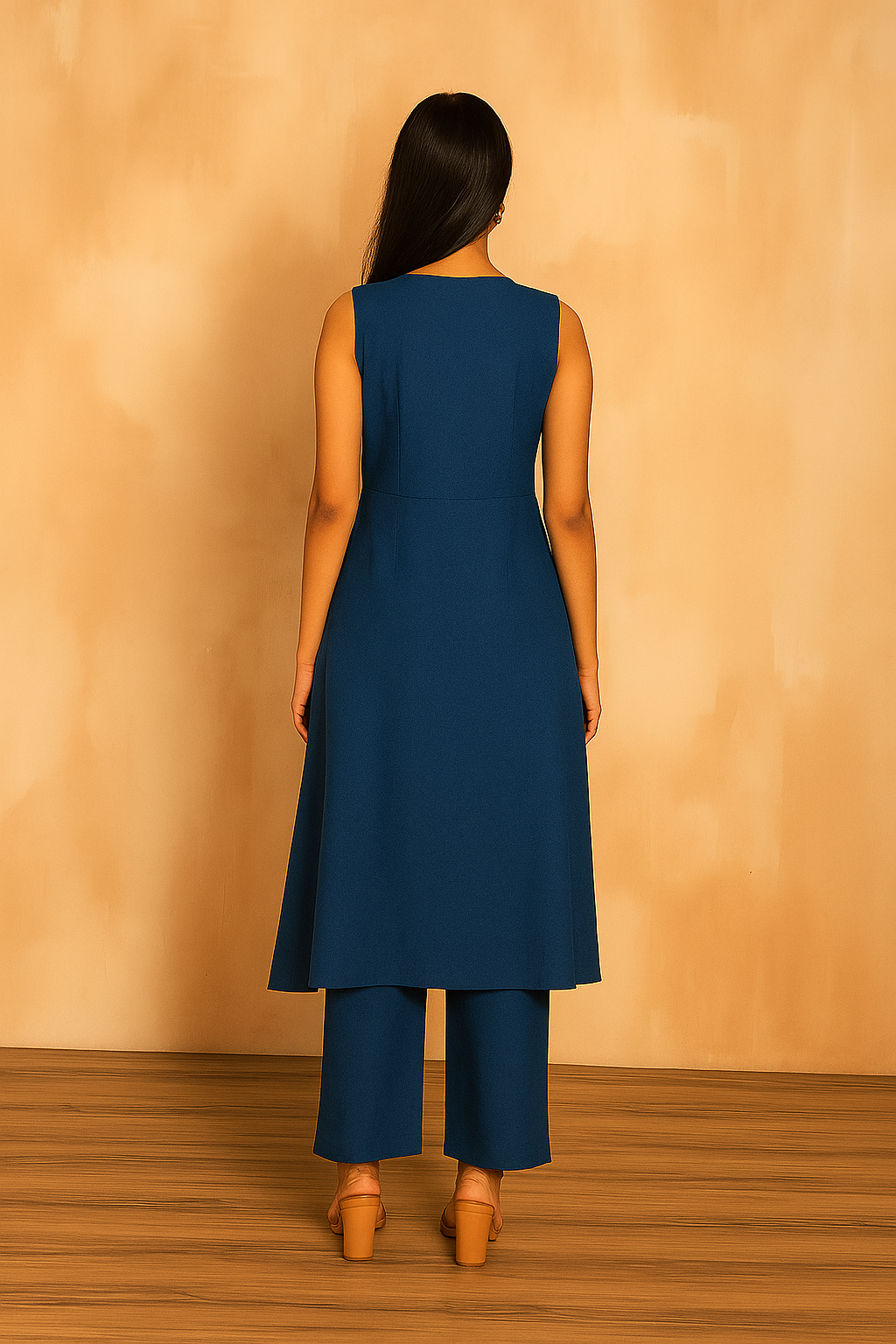 Blue Wrap Love Co-ord Set