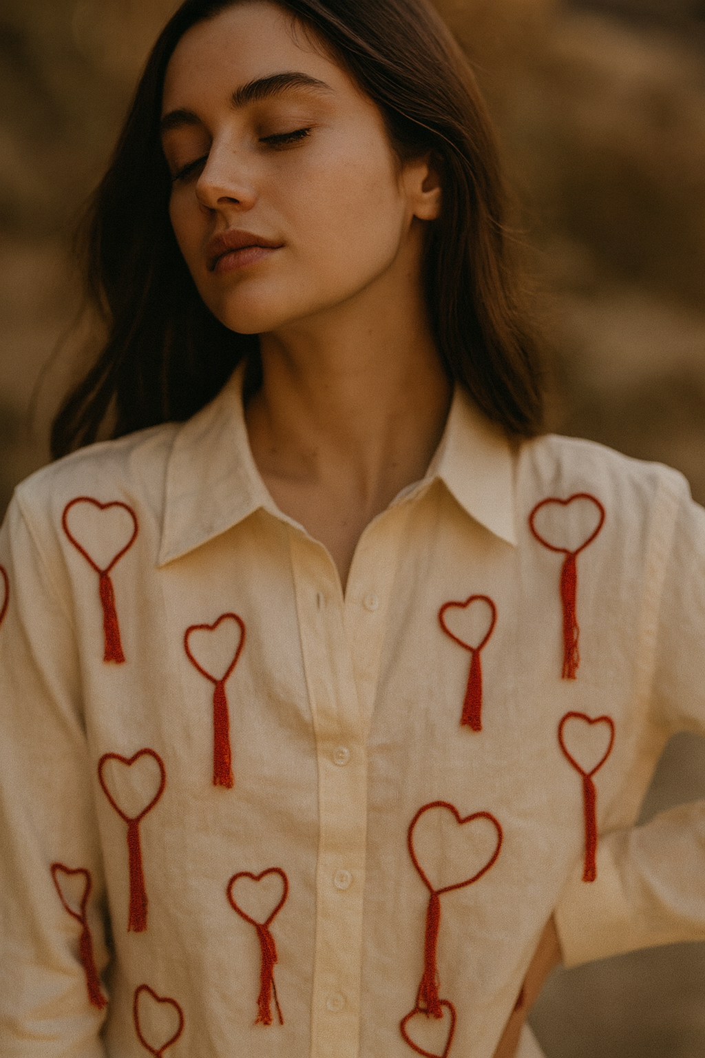 Heartstrings Cotton Linen Shirt