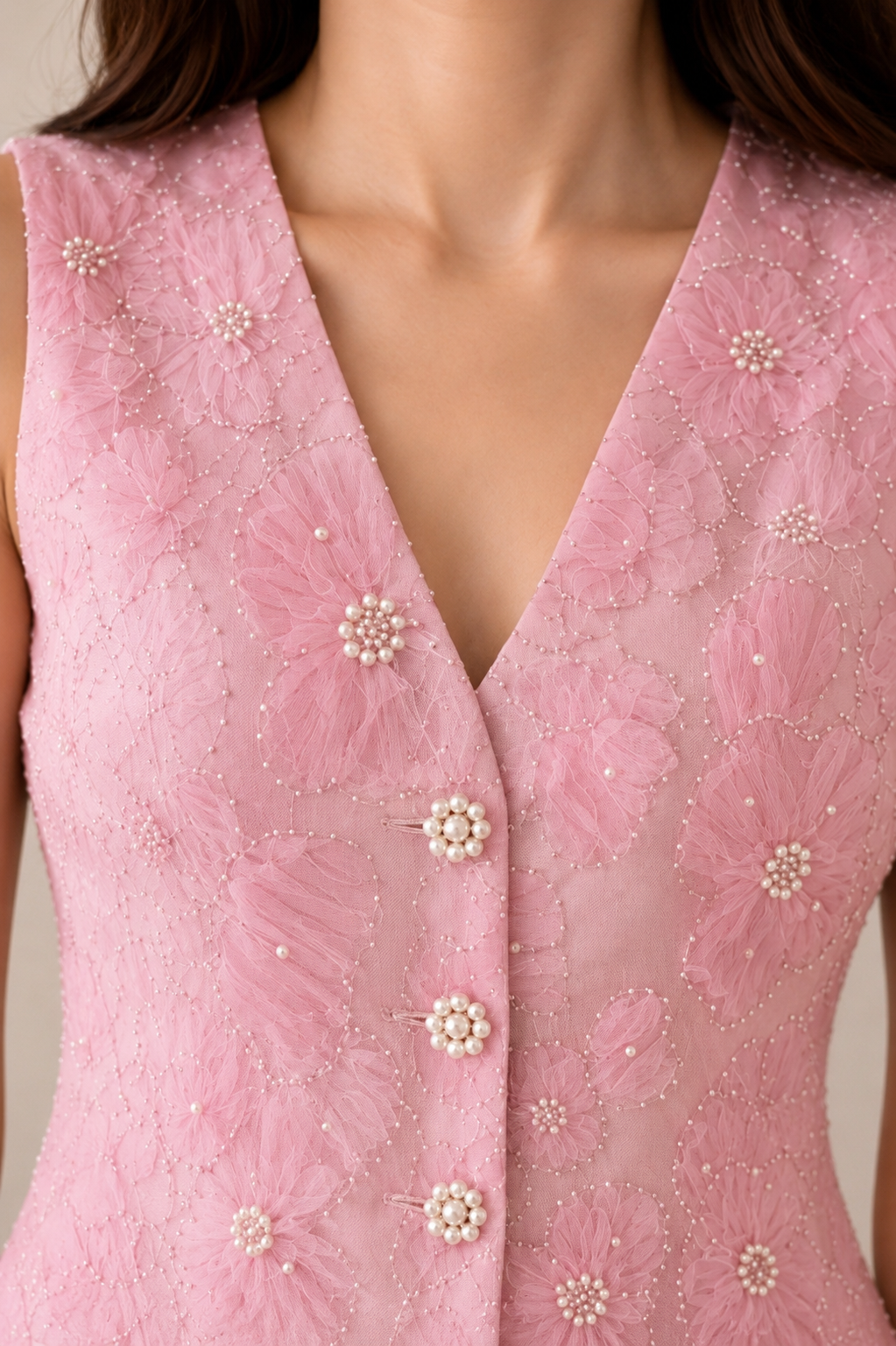 Rosé Bloom Tailored Jacket