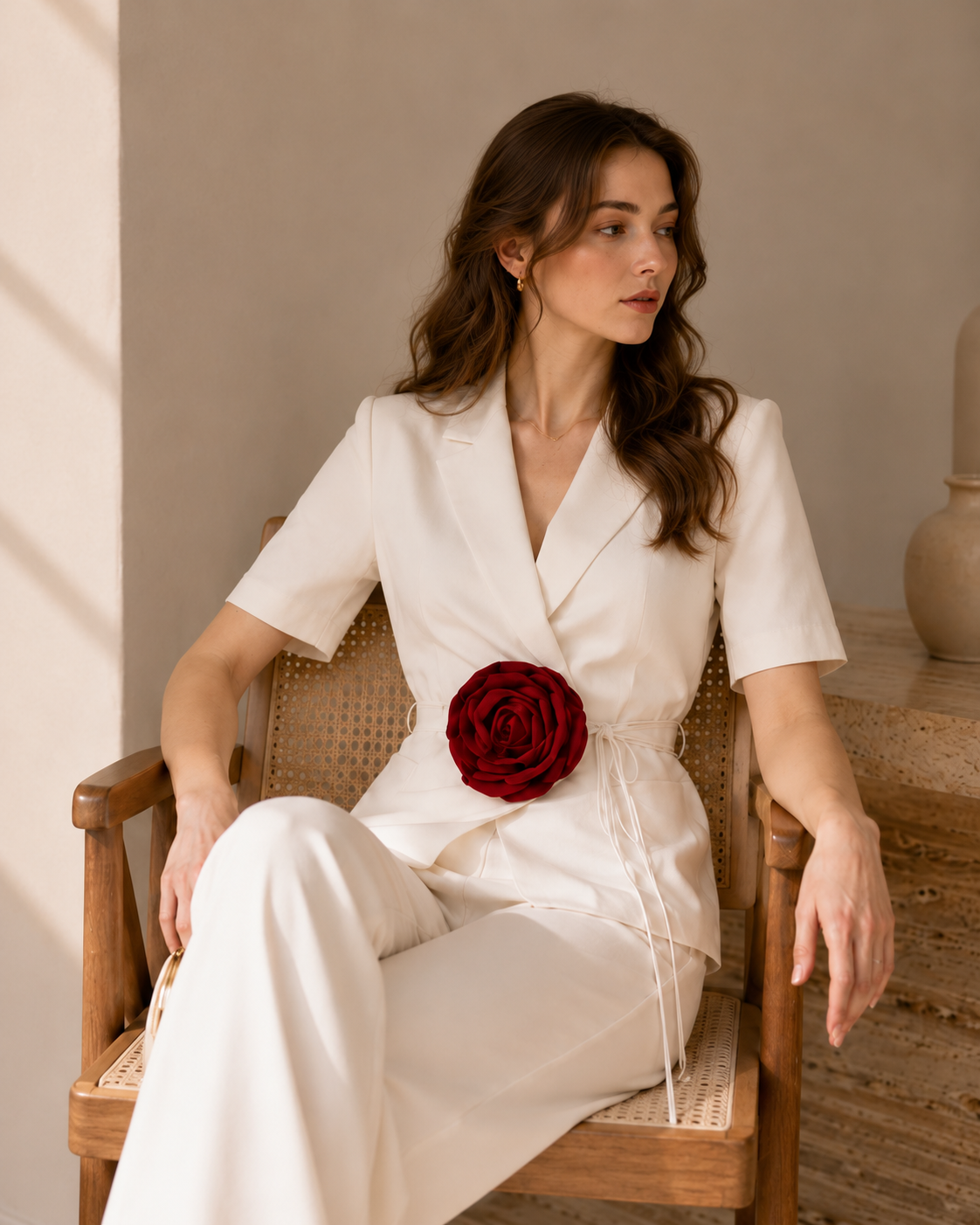 Ivory Rose Power Suit Co-ord Set