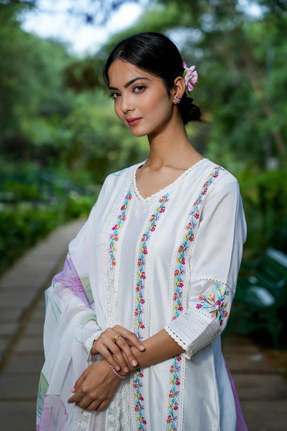 Celestial Affair Embroidered Kurta Set of 3