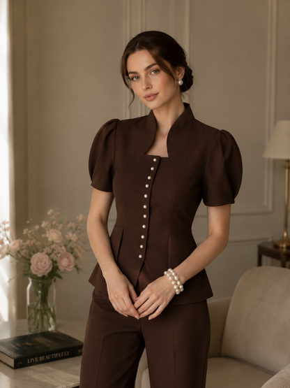 Mocha Pearl Power Co-ord Set