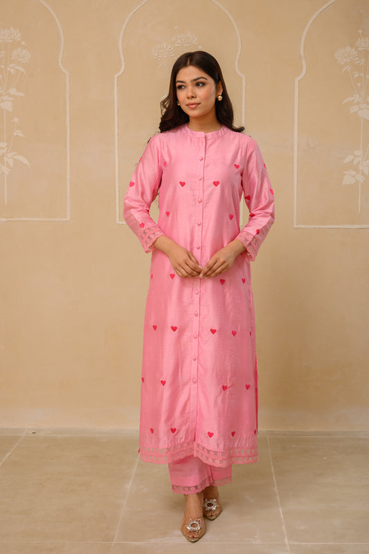 Pink Heart Co-ord Set.