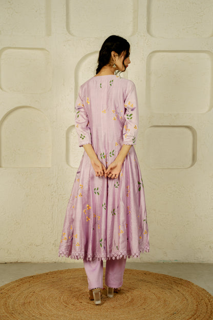 Violet Mist Anarkali Set of 3