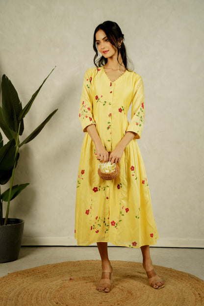 Marigold Petal Paradise Dress