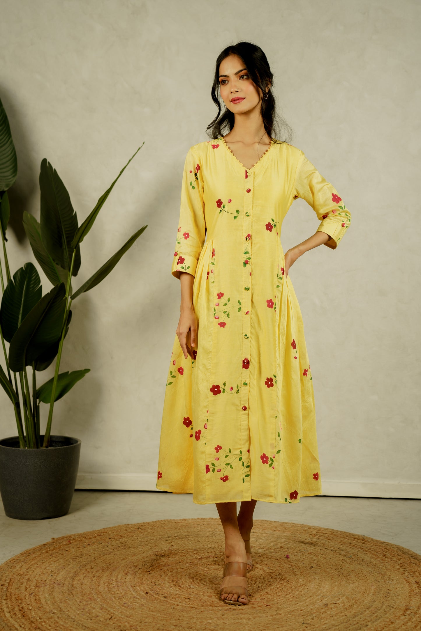 Marigold Petal Paradise Dress