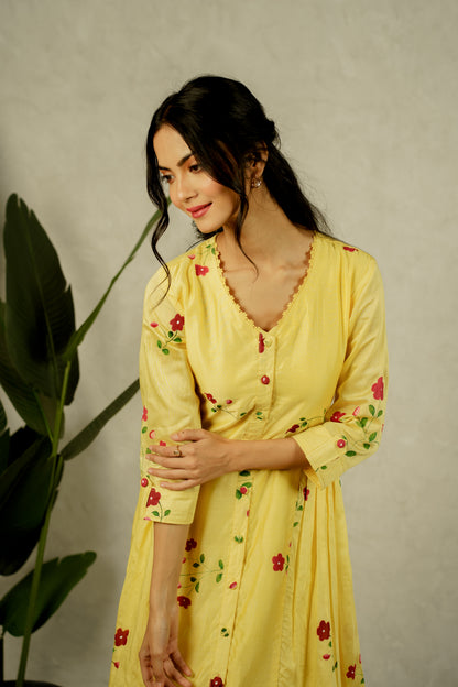 Marigold Petal Paradise Dress