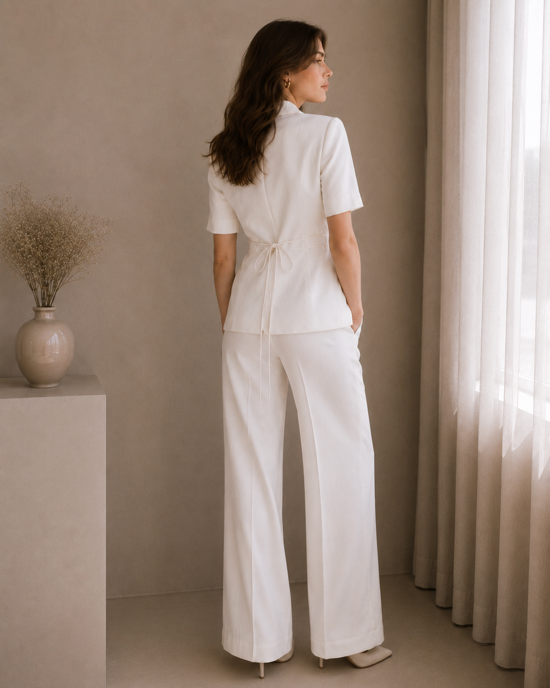 Ivory Rose Power Suit Co-ord Set
