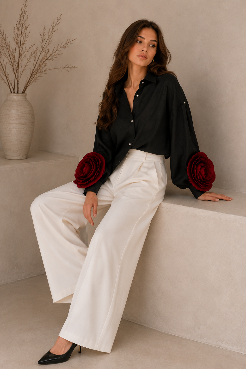 Rosette Noir Shirt