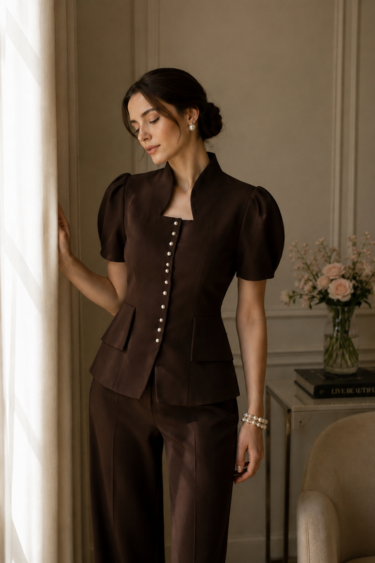 Mocha Pearl Power Co-ord Set