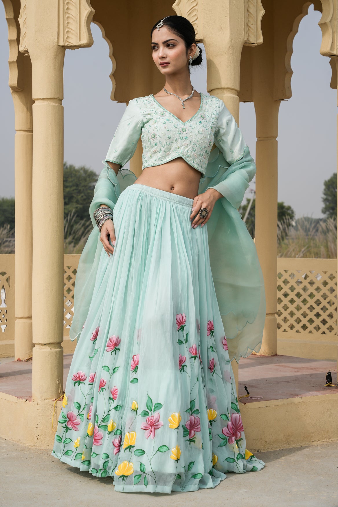 Sky Serenade Lehenga