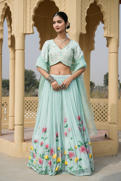 Sky Serenade Lehenga