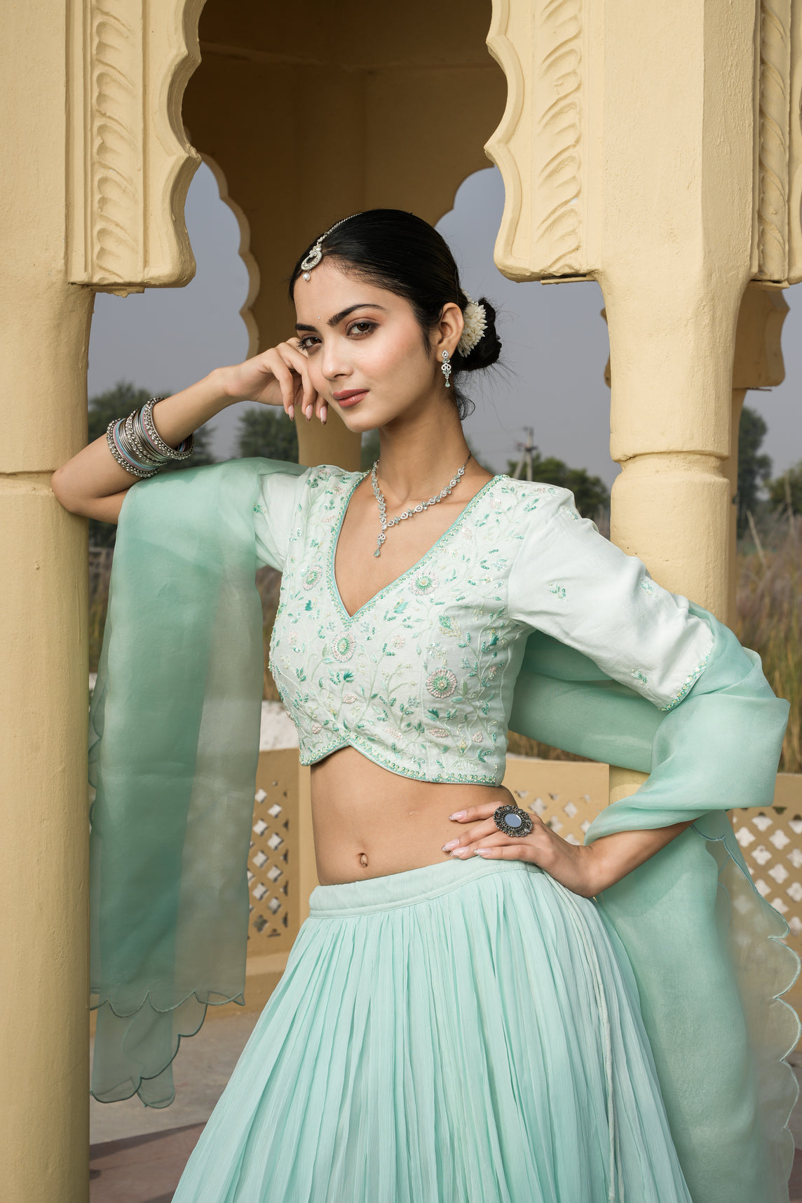 Sky Serenade Lehenga