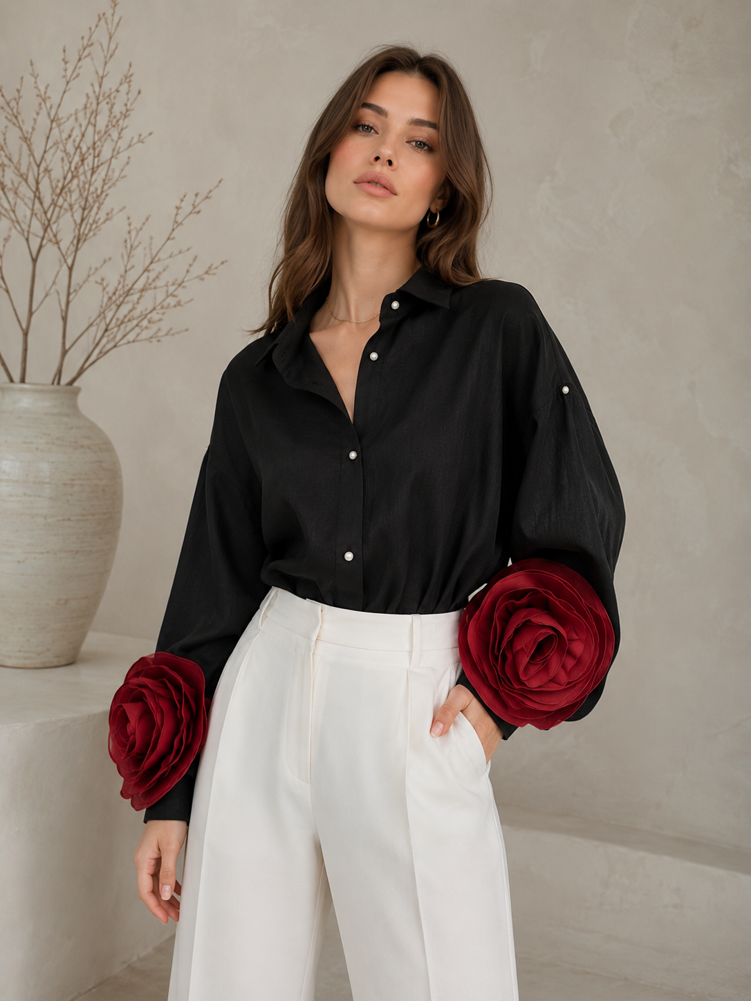 Rosette Noir Shirt