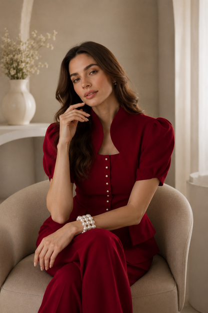 Ruby Royale Co-ord Set