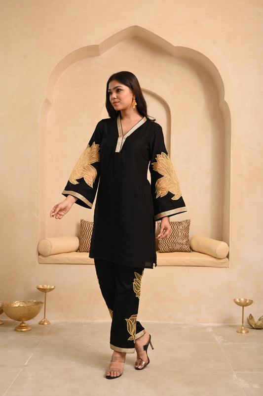 Noir Gold Co-ord Set of 2