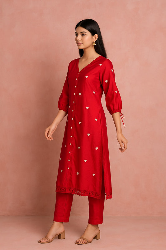 Love Stitched Co-ord Set Of 2