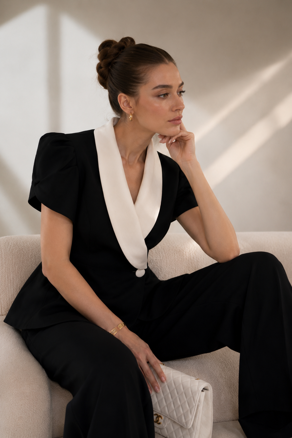 Monaco Noir Power Suit