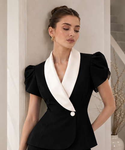 Monaco Noir Power Suit