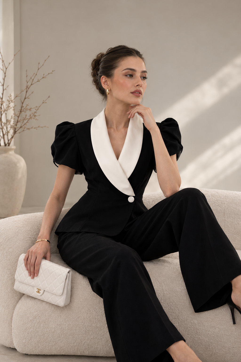 Monaco Noir Power Suit