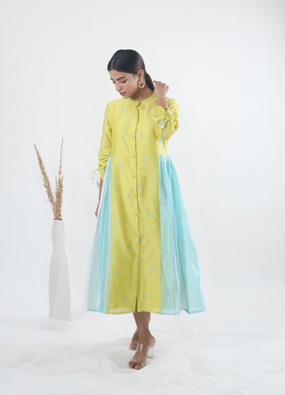 Lime Kulfi Shirt Dress