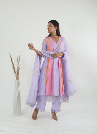 Rainbow Kulfi Anarkali Set Of 3