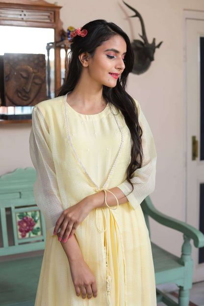 PASTEL YELLOW SHRUG SET OF 2